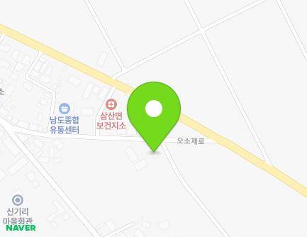 전라남도 해남군 삼산면 오소재로 949-11 지도