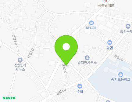 전라남도 해남군 송지면 산정5길 5 (송지산정교회) 지도
