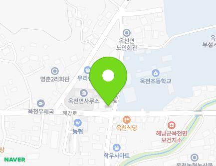 전라남도 해남군 옥천면 해강로 11 (옥천슈퍼) 지도