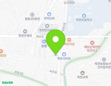전라남도 해남군 옥천면 옥천로 8 (영춘소망의집) 지도