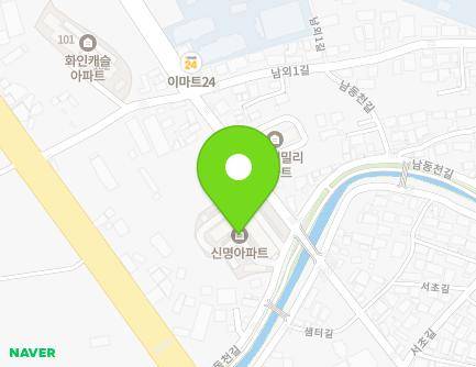 전라남도 해남군 해남읍 남동천길 100 (신명아파트) 지도