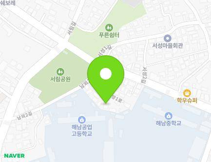 전라남도 해남군 해남읍 중앙1로 251-8 (한국기독교장로회한사랑교회) 지도