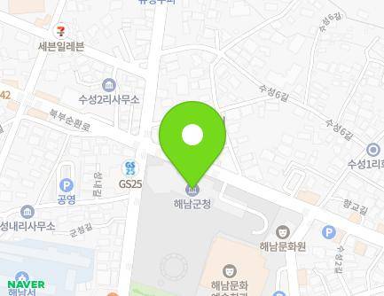 전라남도 해남군 해남읍 군청길 4 (해남군청) 지도