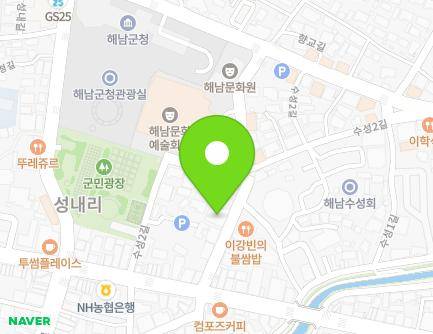 전라남도 해남군 해남읍 수성4길 20 (해남축산농협) 지도