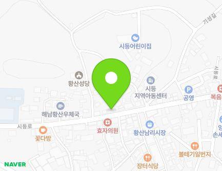 전라남도 해남군 황산면 시등로 118 (광주약국) 지도