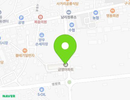 전라남도 해남군 황산면 시등로 97-17 (금영아파트) 지도