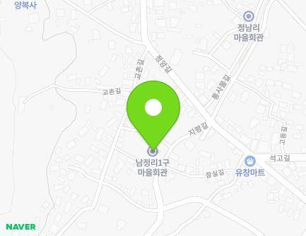 전라남도 화순군 능주면 교촌길 11-8 (남정1구마을회관경로당) 지도