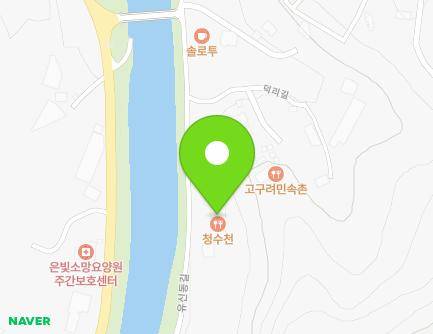 전라남도 화순군 도곡면 덕리길 10-8 (정수천) 지도
