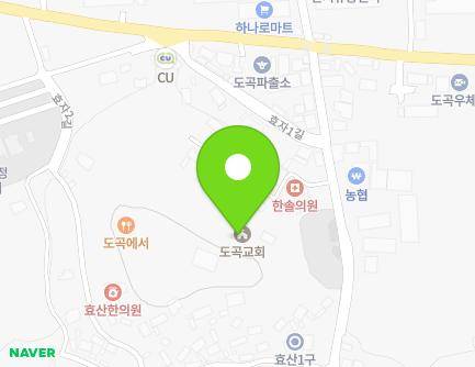 전라남도 화순군 도곡면 효자1길 14-7 (도곡교회) 지도