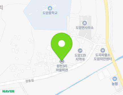 전라남도 화순군 도암면 권동길 16-1 (원천3리마을회관) 지도