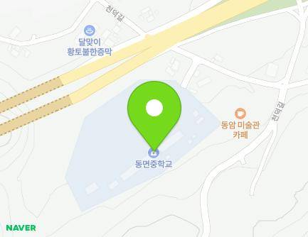 전라남도 화순군 동면 천덕길 104 (화순동면중학교) 지도