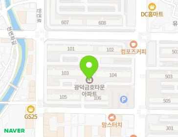 전라남도 화순군 화순읍 광덕로 203 (금호타운) 지도