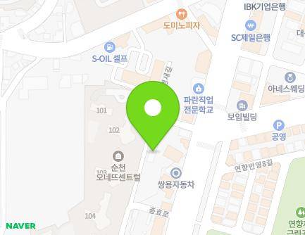 전라남도 순천시 우명새길 20 (조례동, 서광직업전문학교) 지도