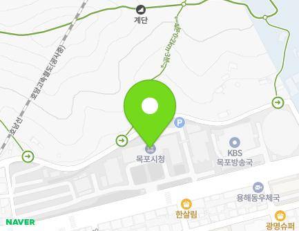 전라남도 목포시 양을로 203 (용당동, 목포시청주차타워) 지도