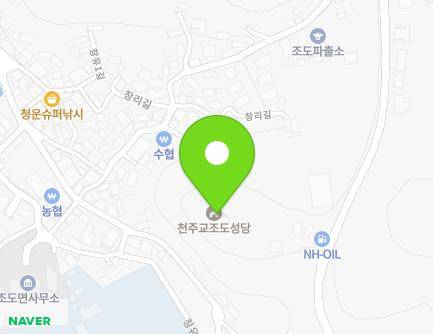 전라남도 진도군 조도면 조도대로 423-1 (진도진길성당조도공동체) 지도