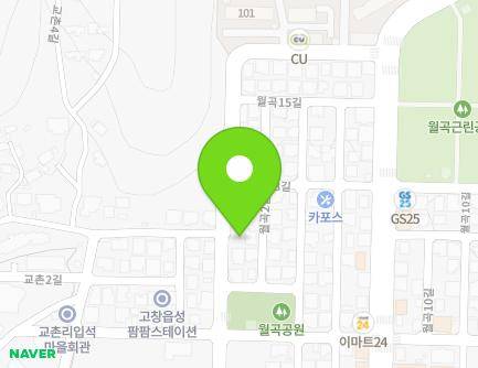전북특별자치도 고창군 고창읍 월곡1길 24 (화랑체육관) 지도