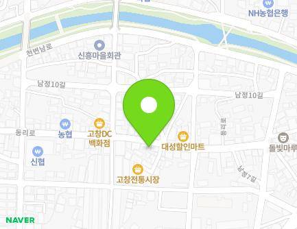 전북특별자치도 고창군 고창읍 동리로 62 (개혁무신) 지도