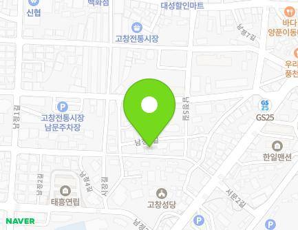전북특별자치도 고창군 고창읍 남정4길 33 (우빈빌라) 지도