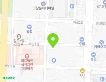 전북특별자치도 고창군 고창읍 화신2길 16 (우일공동주택) 지도