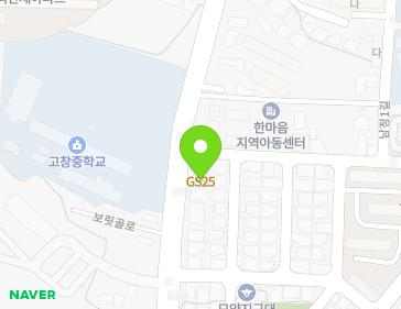 전북특별자치도 고창군 고창읍 보릿골로 34 (해물식당) 지도