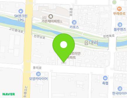 전북특별자치도 고창군 고창읍 동리로 11 (흥국생명) 지도