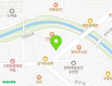 전북특별자치도 고창군 고창읍 월곡로 5 지도