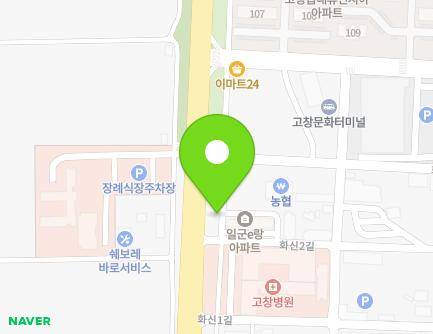 전북특별자치도 고창군 고창읍 고인돌대로 1758-3 지도