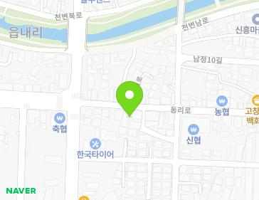 전북특별자치도 고창군 고창읍 동리로 38-2 지도