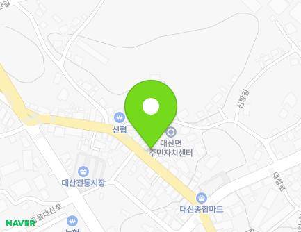 전북특별자치도 고창군 대산면 대산시장길 19-1 (장터곱창) 지도