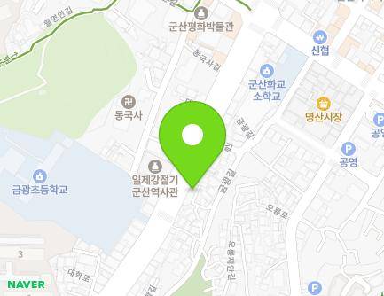 전북특별자치도 군산시 대학로 95 (금광동, 모여진종합학원) 지도