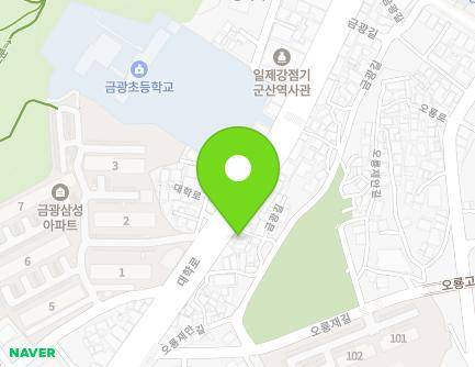 전북특별자치도 군산시 대학로 109 (금광동, 옹달샘집) 지도