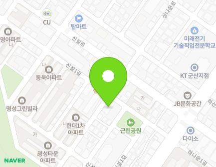 전북특별자치도 군산시 상나운안길 61 (나운동, 양지산부인과) 지도