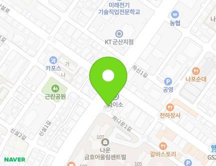 전북특별자치도 군산시 대학로 275 (나운동, 연합치과) 지도
