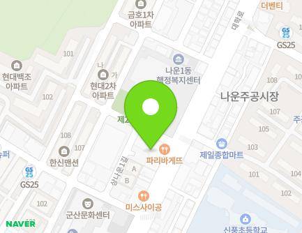 전북특별자치도 군산시 대학로 316 (나운동, 시민프라자) 지도