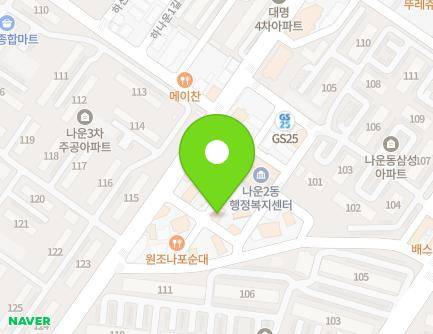 전북특별자치도 군산시 나운4길 7-8 (나운동, 해물광장) 지도