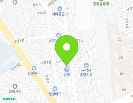전북특별자치도 군산시 구시장로 15 (대명동) 지도