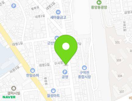 전북특별자치도 군산시 구시장로 15-2 (대명동) 지도