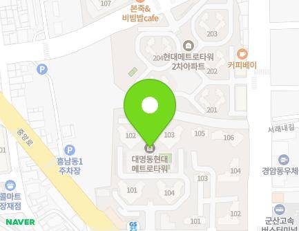 전북특별자치도 군산시 대명길 3 (대명동, 현대메트로타워) 지도