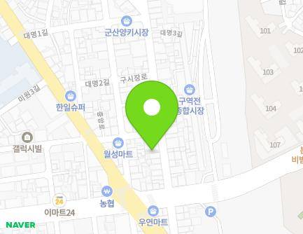 전북특별자치도 군산시 구시장로 7-1 (대명동, 홍실주단) 지도