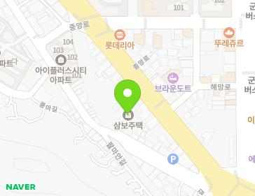 전북특별자치도 군산시 중앙로 21 (대명동, 삼보주택) 지도