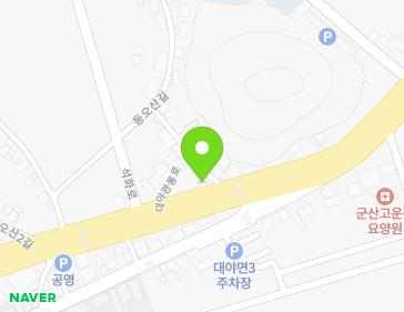 전북특별자치도 군산시 대야면 대야관통로 119 (오봉경로당) 지도