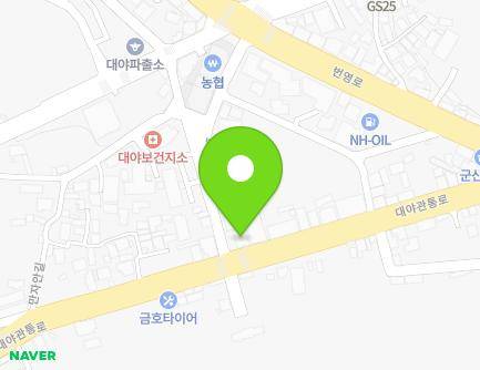 전북특별자치도 군산시 대야면 대야관통로 47 (제일의원) 지도