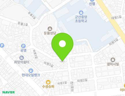 전북특별자치도 군산시 미원1길 11-2 (둔율동) 지도