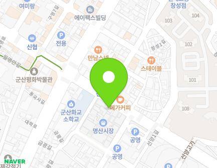 전북특별자치도 군산시 월명로 461-2 (명산동, 청과22번중개인) 지도