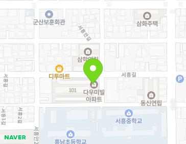 전북특별자치도 군산시 서흥길 24 (문화동, 다우미빌) 지도