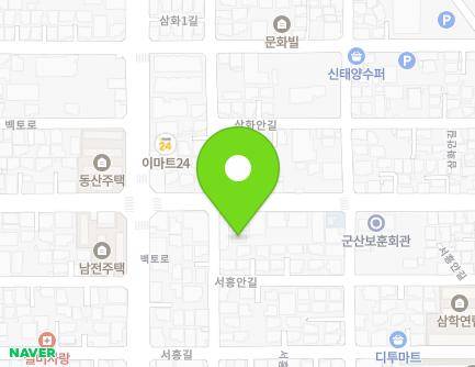 전북특별자치도 군산시 팔마로 50 (문화동, 푸른들가구) 지도