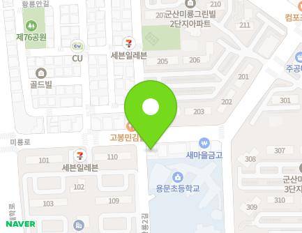 전북특별자치도 군산시 미룡로 22 (미룡동, 푸른빌딩) 지도