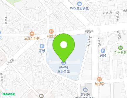 전북특별자치도 군산시 삼학7길 4 (미원동, 군산남초등학교) 지도