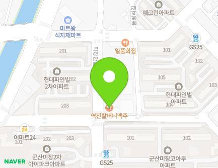 전북특별자치도 군산시 미장안길 50-1 (미장동) 지도