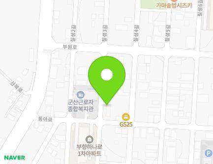 전북특별자치도 군산시 동아로 17 (산북동, 부향하나로아파트) 지도